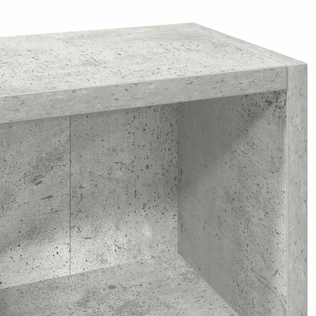 Skříňky Na Cd 2 Ks Betonově Šedé 21 X 16 X 93,5 Cm Dřevotříska