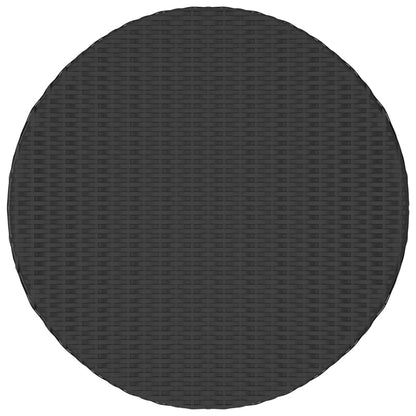 Zahradní Stůl Černý 70 X 70 X 73 Cm Polyratan