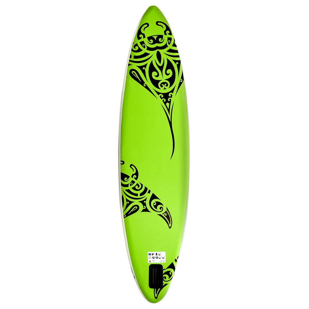 Nafukovací Sup Paddleboard Zelený
