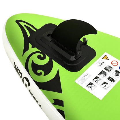 Nafukovací Sup Paddleboard Zelený