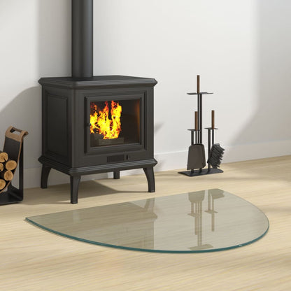 Skleněná Deska Pod Kamna Půlkruhová 1 000 X 600 Mm