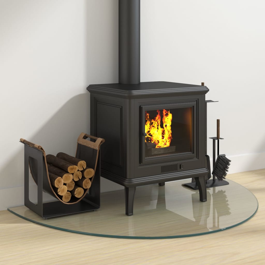 Skleněná Deska Pod Kamna Půlkruhová 1 000 X 600 Mm