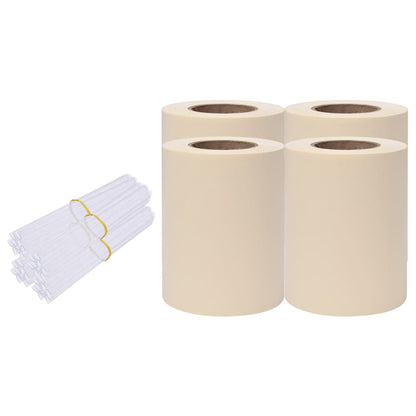 Stínící Plotové Fólie 4 Ks Pvc 35 X 0,19 M Krémové