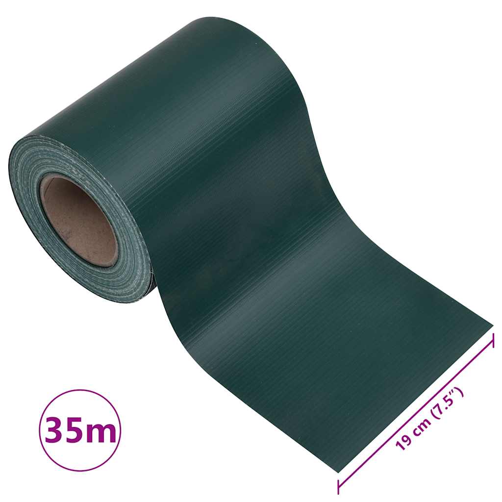 Stínící Plotové Fólie 4 Ks Pvc 35 X 0,19 M Matově Zelené