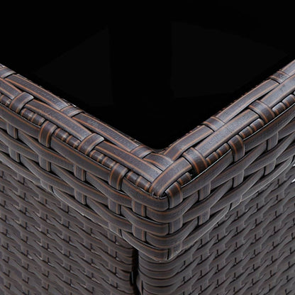 Zahradní Jídelní Stůl Hnědý Polyratan