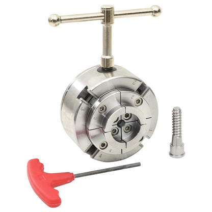 4Čelisťové Sklíčidlo Na Dřevo Konektor M33 Ocel Stříbrné 96 Mm