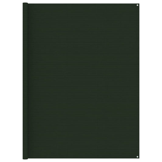 Koberec ke stanu 250 x 250 cm tmavě zelený