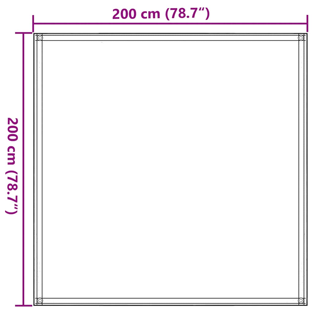 Koberec Ke Stanu 200 X 200 Cm Antracitový A Bílý