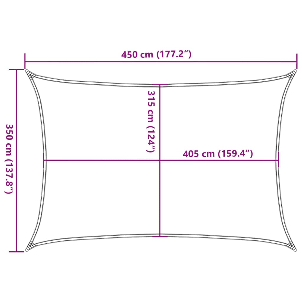 Plachta Proti Slunci 160 G/M² 3,5 X 4,5 M Hdpe Krémová