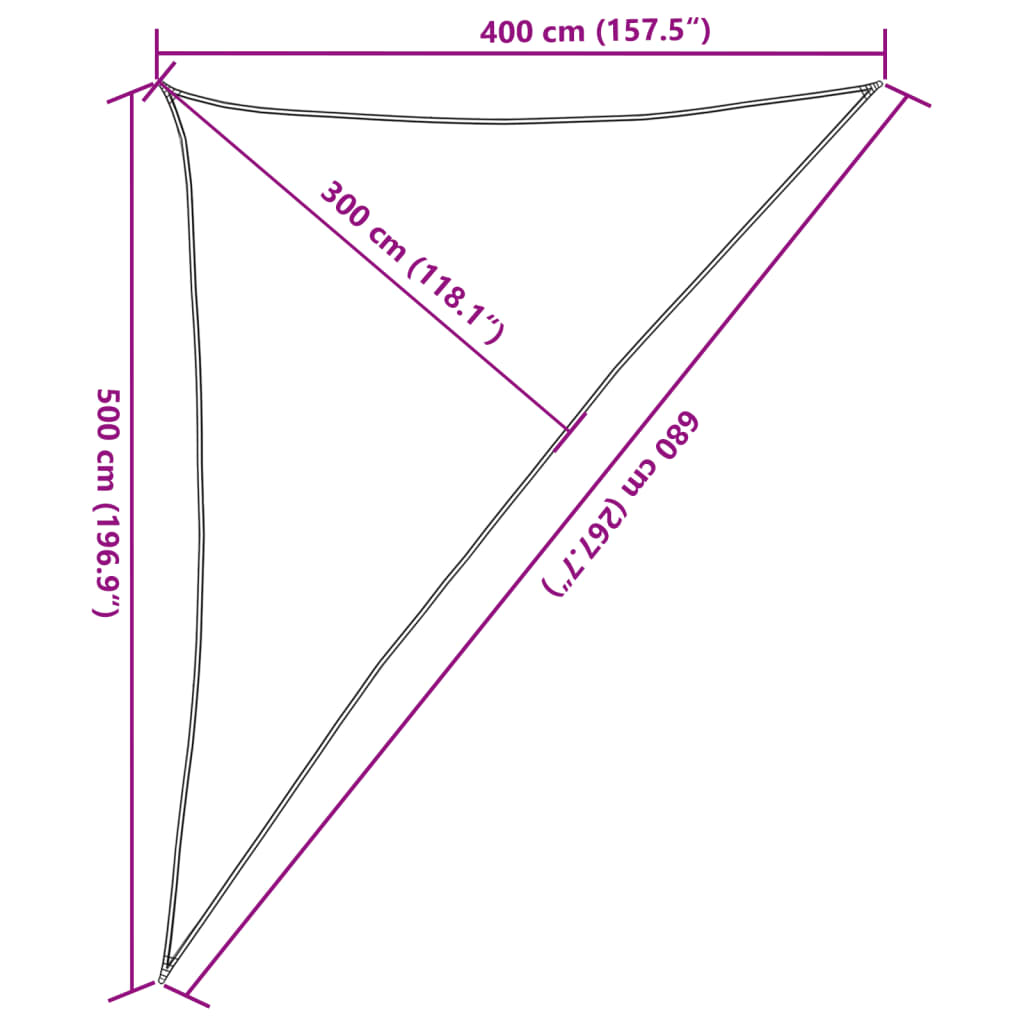 Stínicí Plachta 160 G/M² 4 X 5 X 6,8 M Hdpe Světle Zelená