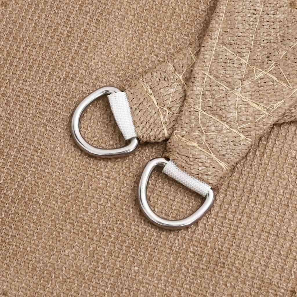 Stínící Plachta 160 G/M² 2,5 X 2,5 X 3,5 M Hdpe Taupe