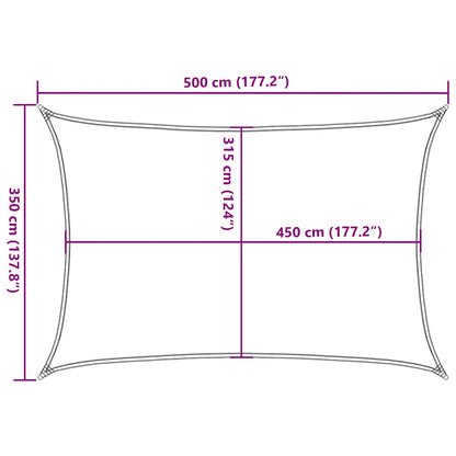 Plachta Proti Slunci 160 G/M² Červená 3,5 X 5 M Hdpe Červená