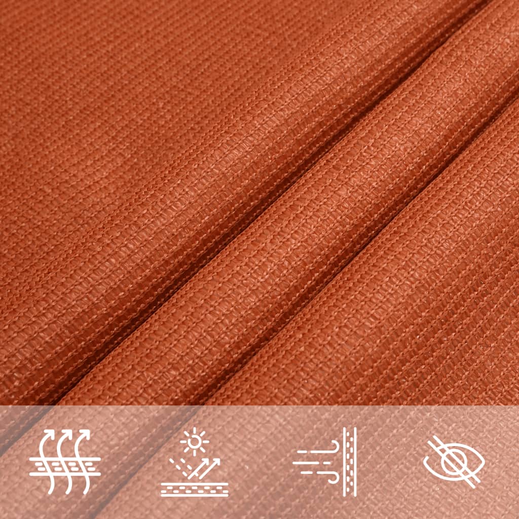 Stínící Plachta 160 G/M² 3 X 3 X 4,2 M Hdpe Oranžová