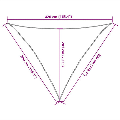 Stínící Plachta 160 G/M² 3 X 3 X 4,2 M Hdpe Oranžová