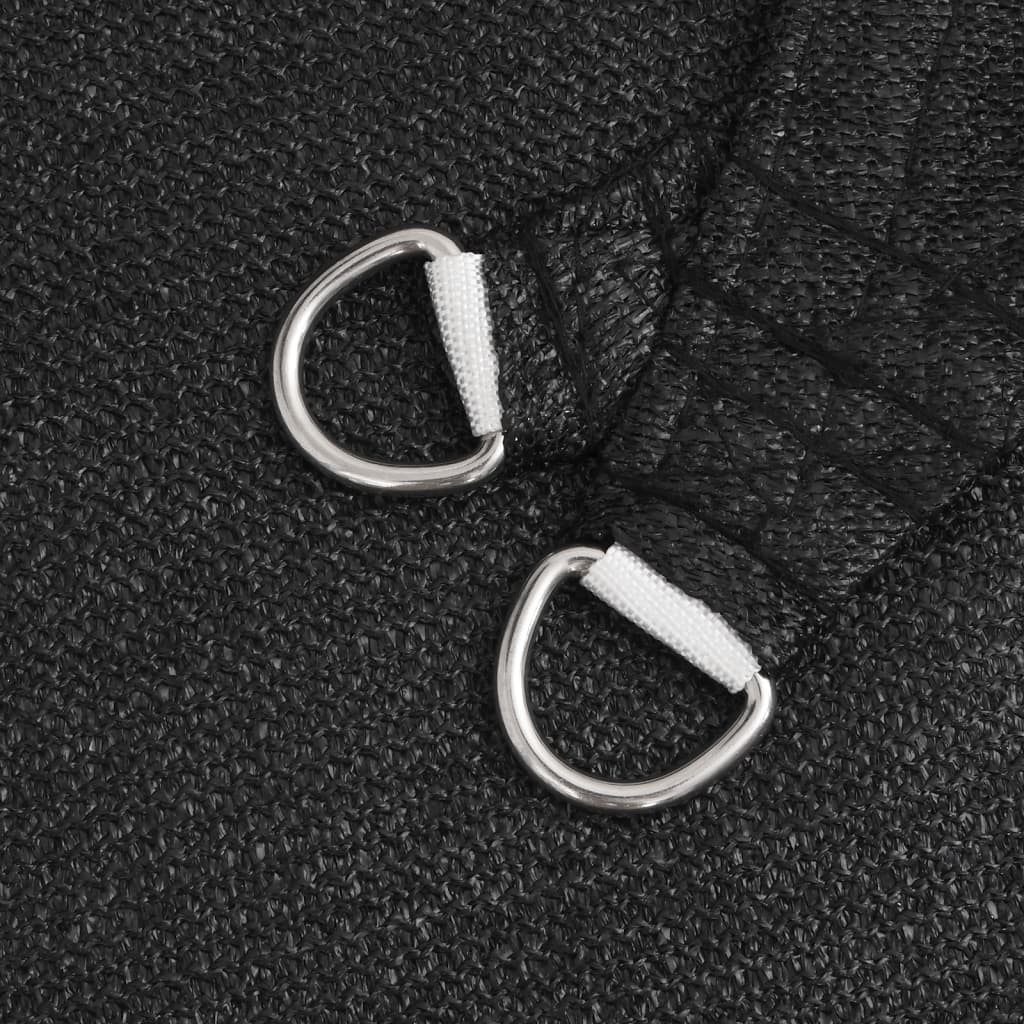 Stínící Plachta 160 G/M² Černá Hdpe Černá