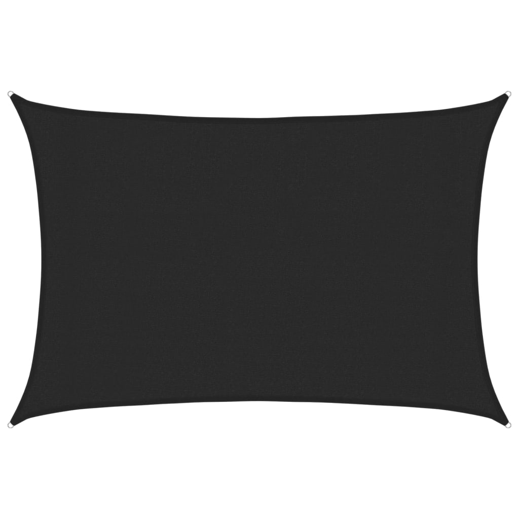 Stínící Plachta 160 G/M² Černá 3 X 4,5 M Hdpe Černá