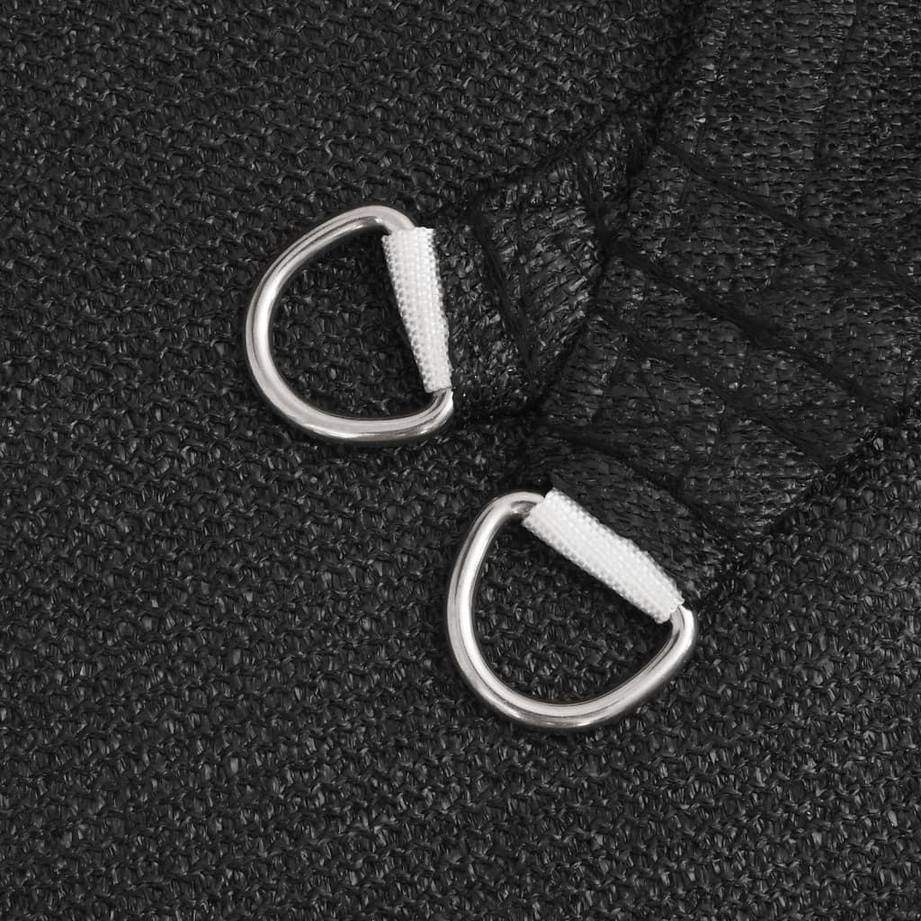 Stínící Plachta 160 G/M² Černá Hdpe Černá