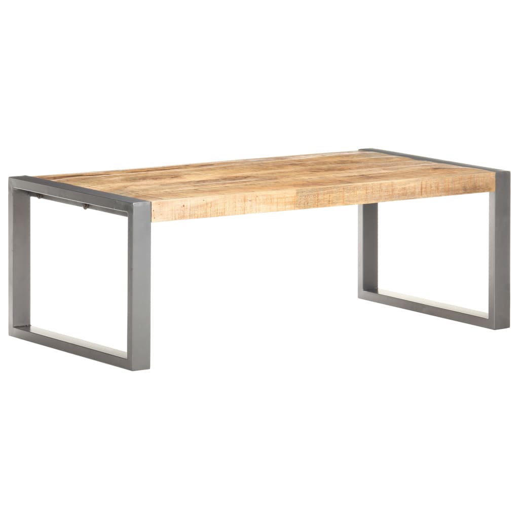 Konferenční Stolek 110 X 60 X 40 Cm Hrubé Mangovníkové Dřevo