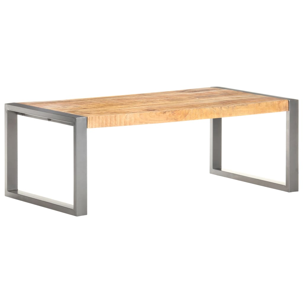 Konferenční Stolek 110 X 60 X 40 Cm Hrubé Mangovníkové Dřevo