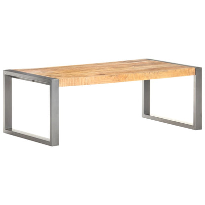 Konferenční Stolek 110 X 60 X 40 Cm Hrubé Mangovníkové Dřevo