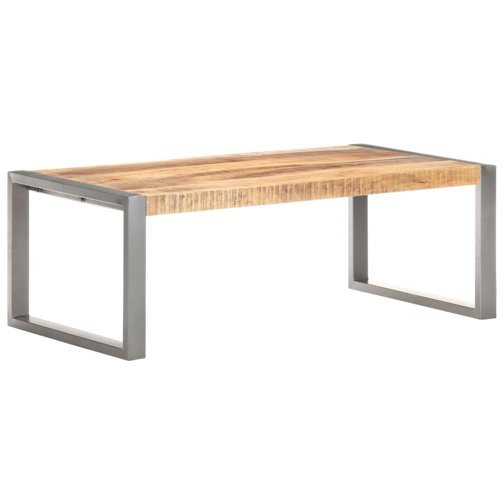 Konferenční Stolek 110 X 60 X 40 Cm Hrubé Mangovníkové Dřevo