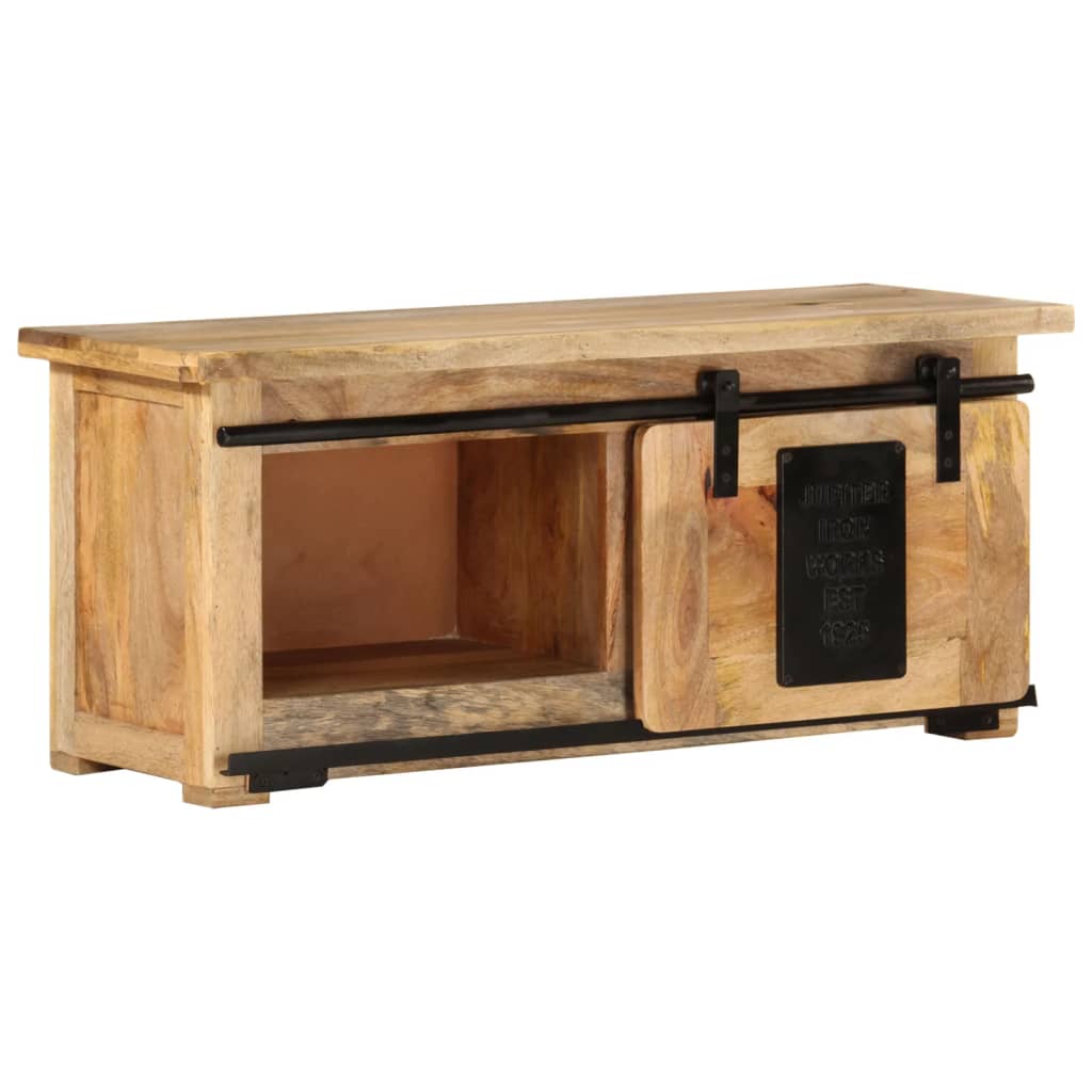Tv Stolek 90 X 35 X 40 Cm Masivní Mangovníkové Dřevo