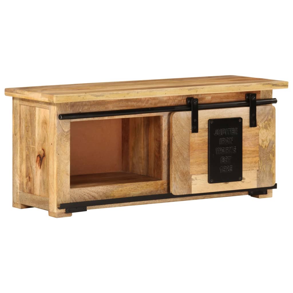 Tv Stolek 90 X 35 X 40 Cm Masivní Mangovníkové Dřevo
