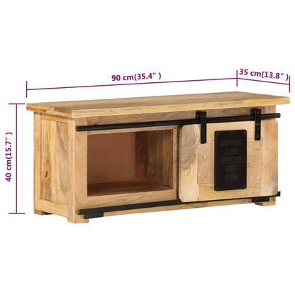 Tv Stolek 90 X 35 X 40 Cm Masivní Mangovníkové Dřevo