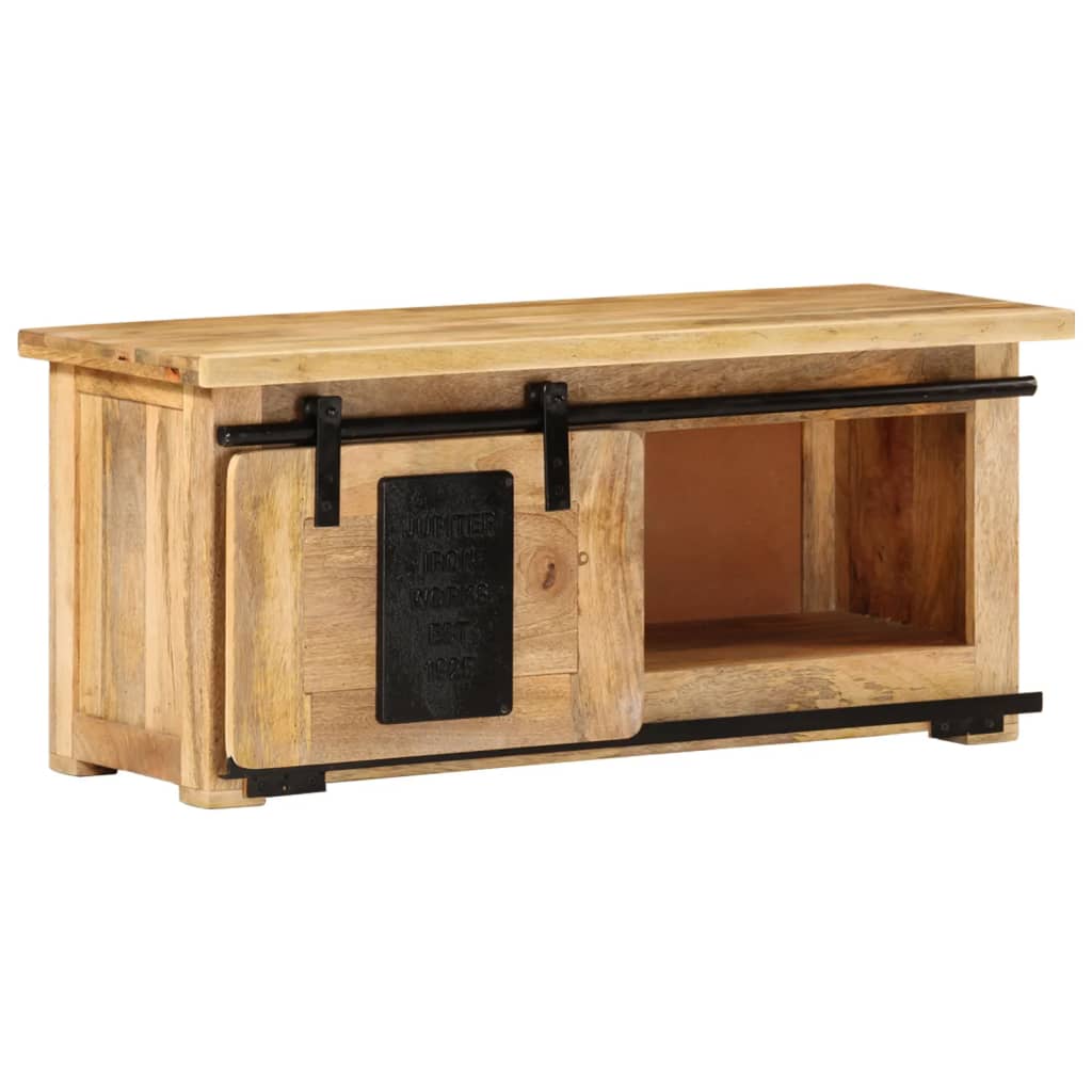 Tv Stolek 90 X 35 X 40 Cm Masivní Mangovníkové Dřevo