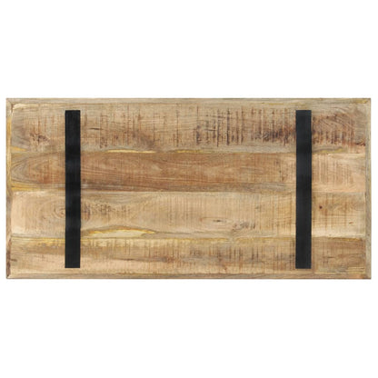 Jídelní Stůl 120 X 60 X 76 Cm Hrubé Mangovníkové Dřevo
