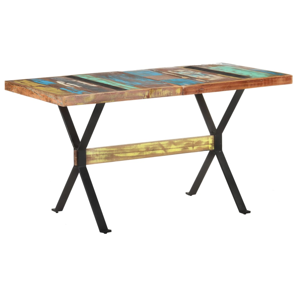 Jídelní Stůl 140 X 70 X 76 Cm Masivní Recyklované Dřevo