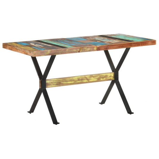 Jídelní Stůl 140 X 70 X 76 Cm Masivní Recyklované Dřevo