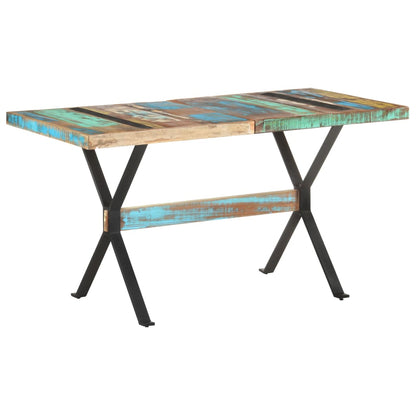 Jídelní Stůl 140 X 70 X 76 Cm Masivní Recyklované Dřevo