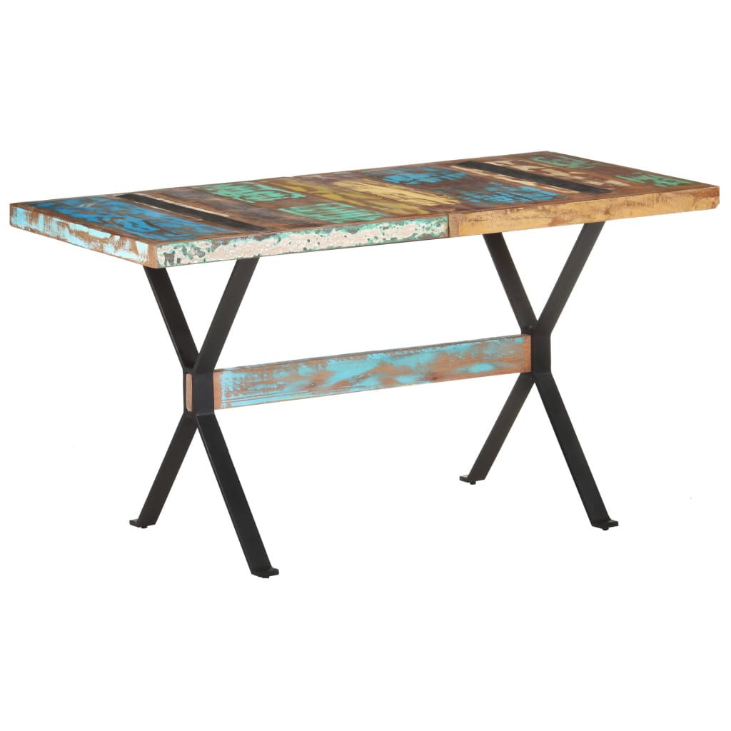 Jídelní Stůl 140 X 70 X 76 Cm Masivní Recyklované Dřevo