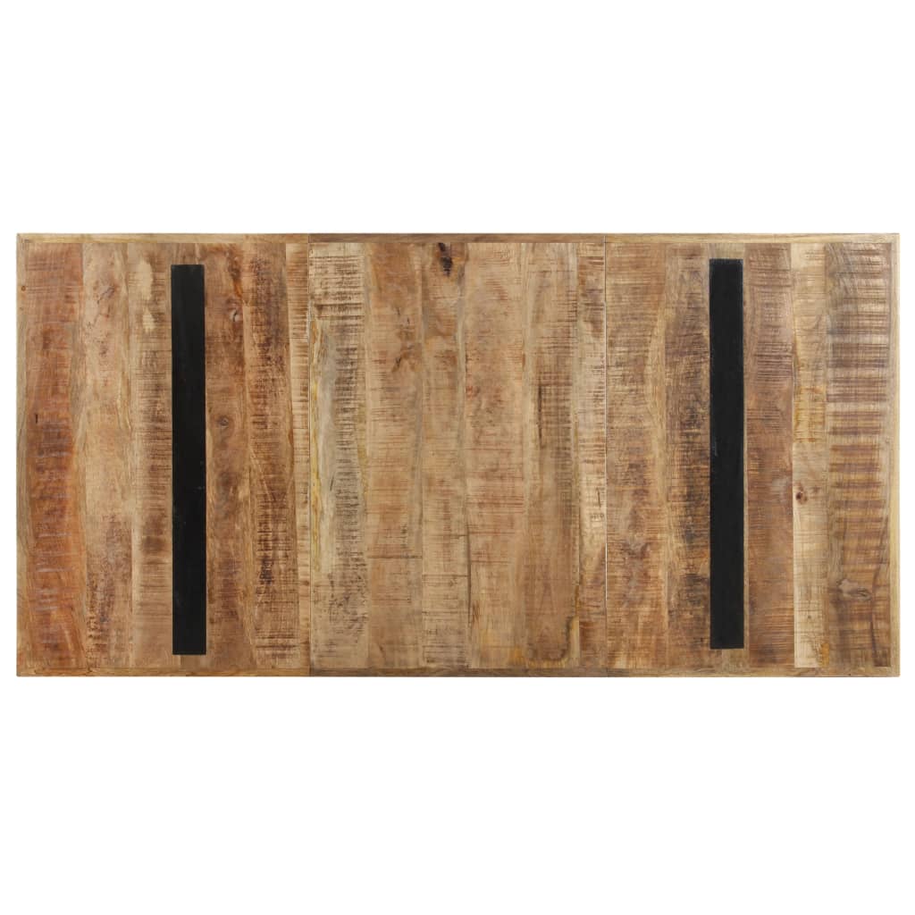 Jídelní Stůl 160 X 80 X 76 Cm Hrubé Mangovníkové Dřevo