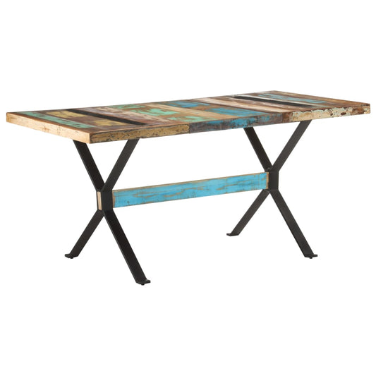 Jídelní Stůl 160 X 80 X 76 Cm Masivní Recyklované Dřevo