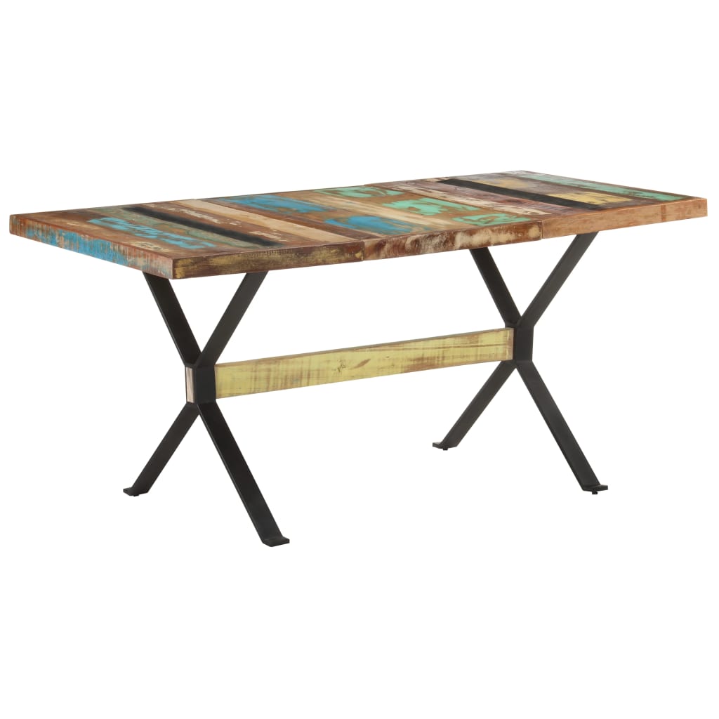 Jídelní Stůl 160 X 80 X 76 Cm Masivní Recyklované Dřevo