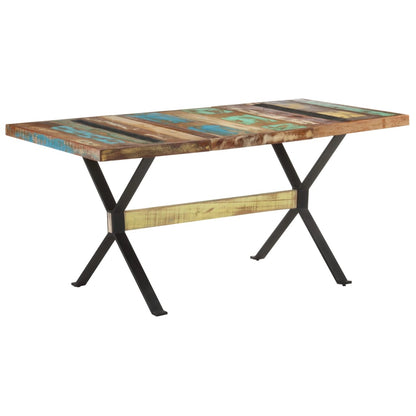 Jídelní Stůl 160 X 80 X 76 Cm Masivní Recyklované Dřevo