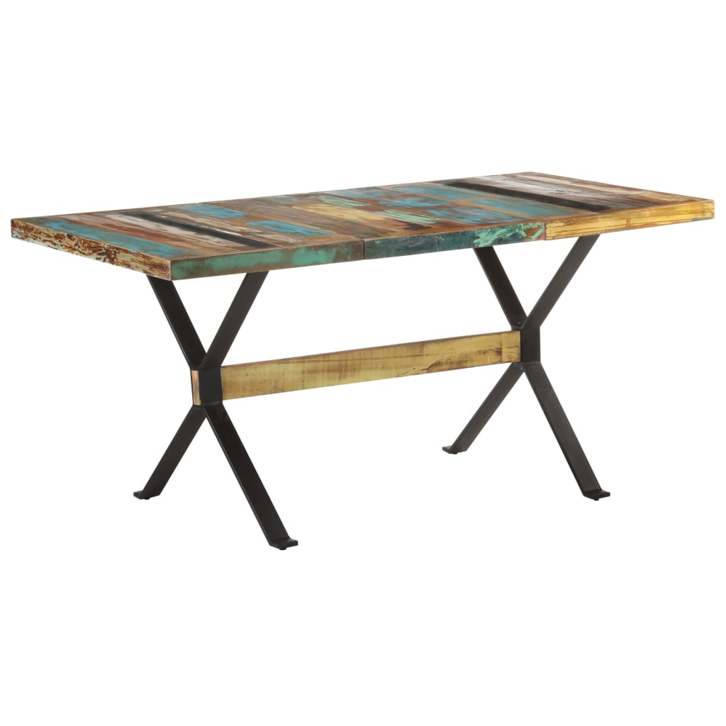 Jídelní Stůl 160 X 80 X 76 Cm Masivní Recyklované Dřevo