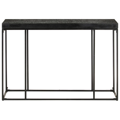 Konzolový Stolek Černý 110X35X76 Cm Masivní Akácie A Mangovník