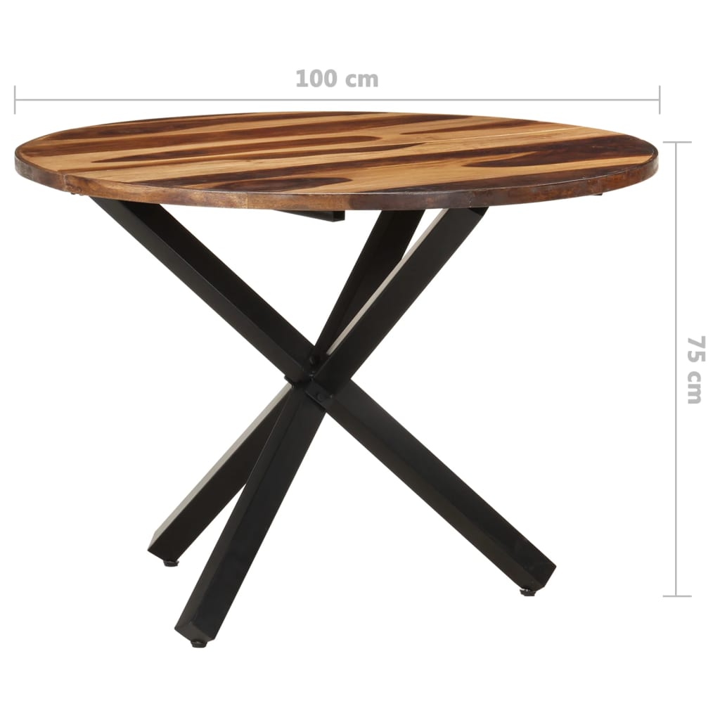 Jídelní stůl 100x100x75 cm akácie s medovou povrchovou úpravou