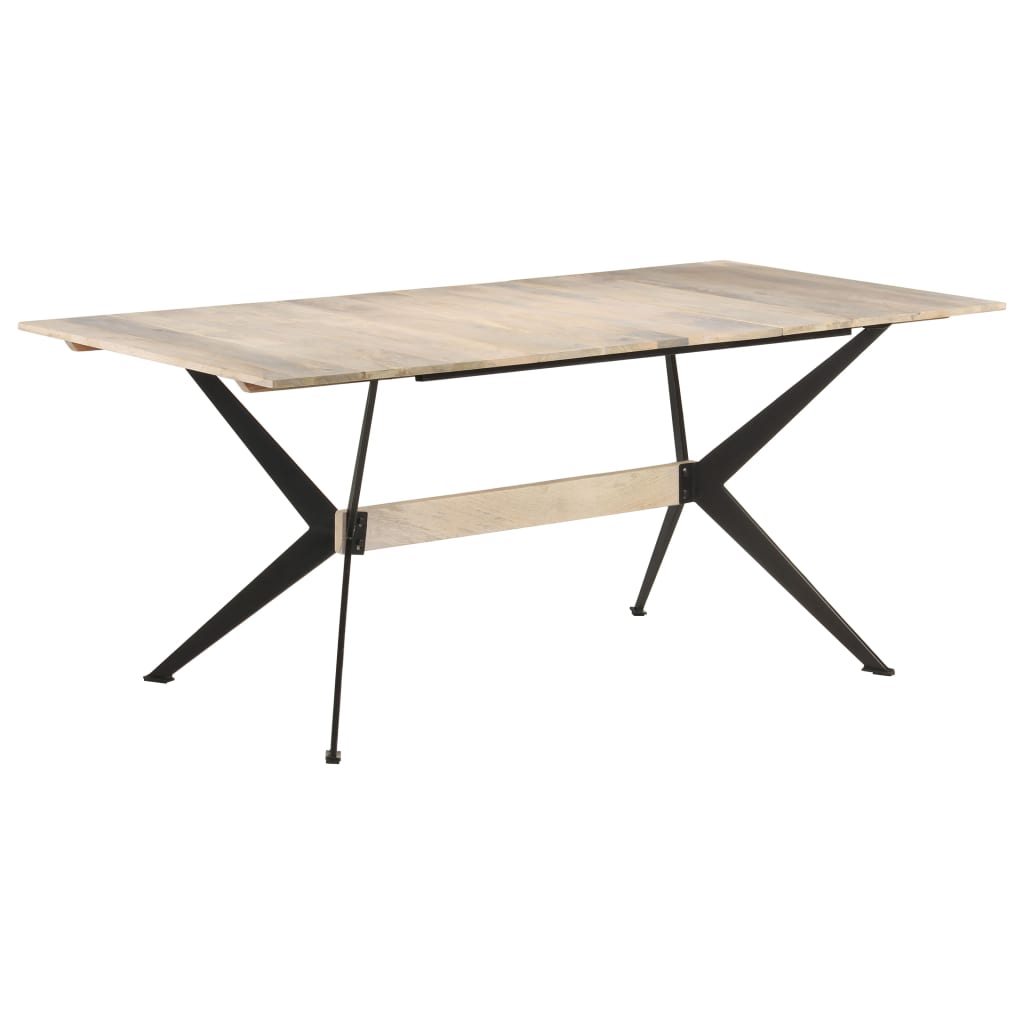 Jídelní Stůl 180 X 90 X 76 Cm Masivní Mangovníkové Dřevo