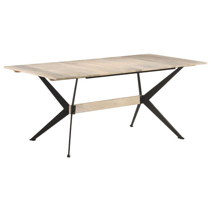 Jídelní Stůl 180 X 90 X 76 Cm Masivní Mangovníkové Dřevo