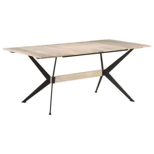 Jídelní Stůl 180 X 90 X 76 Cm Masivní Mangovníkové Dřevo