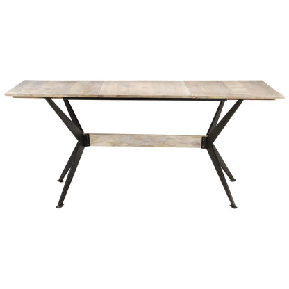 Jídelní Stůl 180 X 90 X 76 Cm Masivní Mangovníkové Dřevo