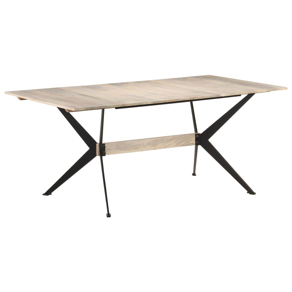 Jídelní Stůl 180 X 90 X 76 Cm Masivní Mangovníkové Dřevo