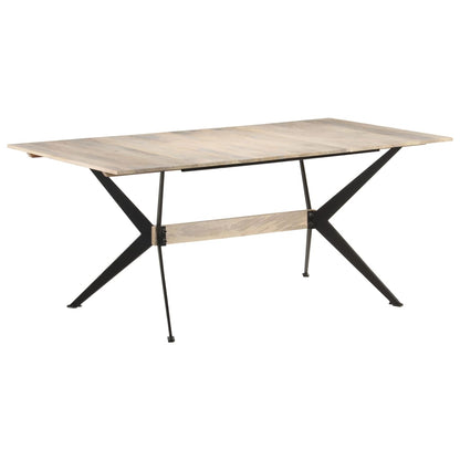 Jídelní Stůl 180 X 90 X 76 Cm Masivní Mangovníkové Dřevo