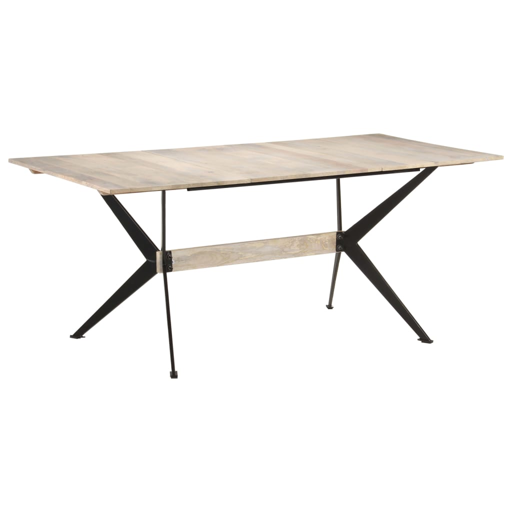 Jídelní Stůl 180 X 90 X 76 Cm Masivní Mangovníkové Dřevo