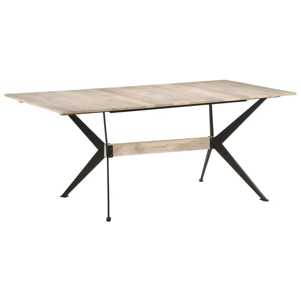 Jídelní Stůl 180 X 90 X 76 Cm Masivní Mangovníkové Dřevo