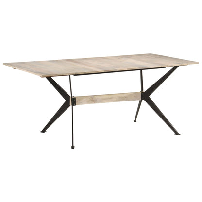 Jídelní Stůl 180 X 90 X 76 Cm Masivní Mangovníkové Dřevo